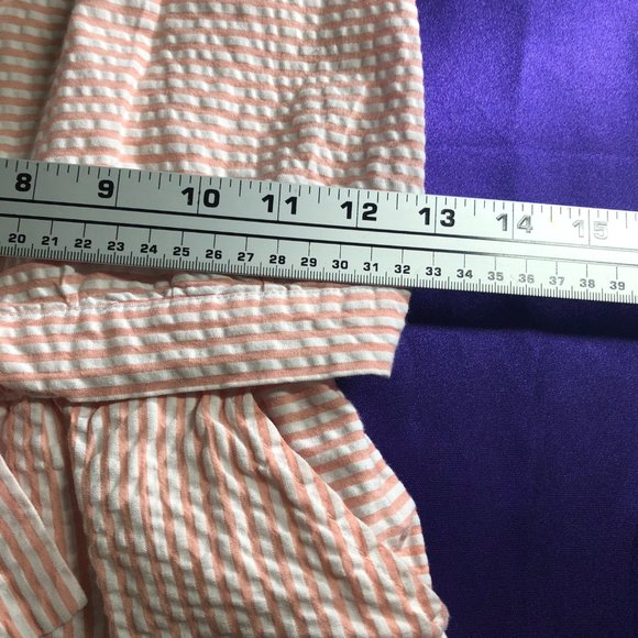 📌 Nautica Striped Sleeveless Cotton Teen Romper with Pockets - Picture 9 of 13